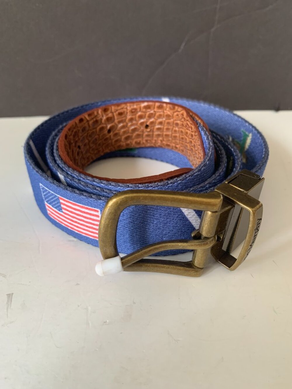 Vineyard Vines by Shep & Ian Men's Golf Belt Blue Golfing Size 44 Made In USA